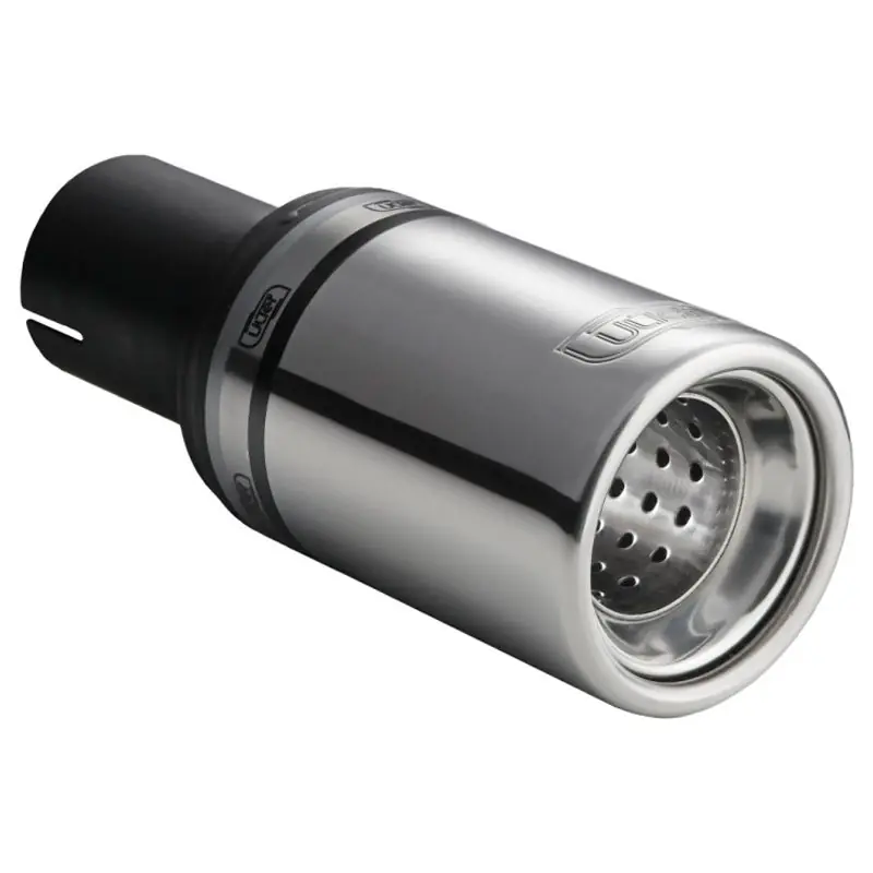Ulter Sport Uitlaatsierstuk - Rond Ø80mm - Lengte 80mm - Montage ->50mm - RVS | Voordelig