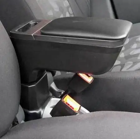 Armsteun Modern Skoda Octavia 2 vanaf 2004-2013 Leder Zwart | Populair
