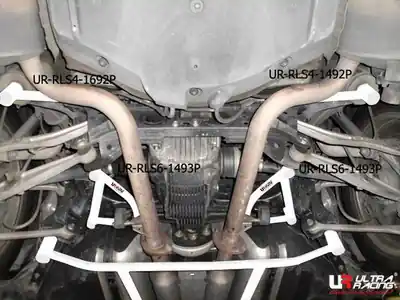 Net toegevoegd - Lexus LS 430 06 + UltraRacing 2x 3-Point achter Side Bars 1693P