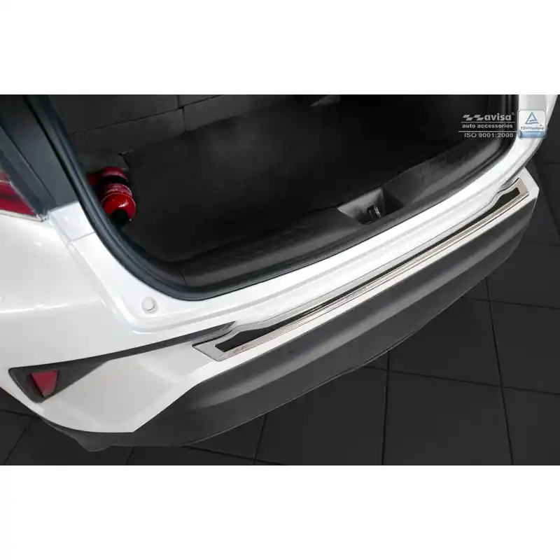 RVS Achterbumperprotector 'Deluxe' Toyota C-HR 2016-2019 & Facelift 2019-2023 Chroom/Zwart Carbon | Actie loopt bijna af