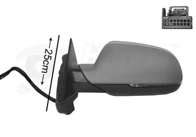 Buitenspiegel elektrisch volledig links Audi A3 10- 5-drs primer,verw,asf 8pin | Rechtstreeks van de fabrikant