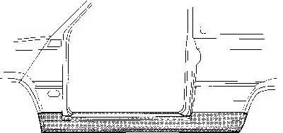 Topprijs - Fiat Panda -03 dorpel links 2 d. (oversize deel)