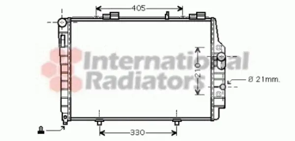 Net binnen - Radiateur Mercedes CLK C208 97- CLK 200 kompressor met airco