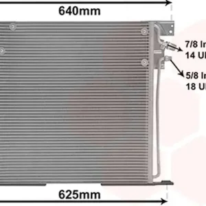 Aanbieding - Condensor zonder droger Mercedes W638 -03 v200 / v220 / v230 / v280
