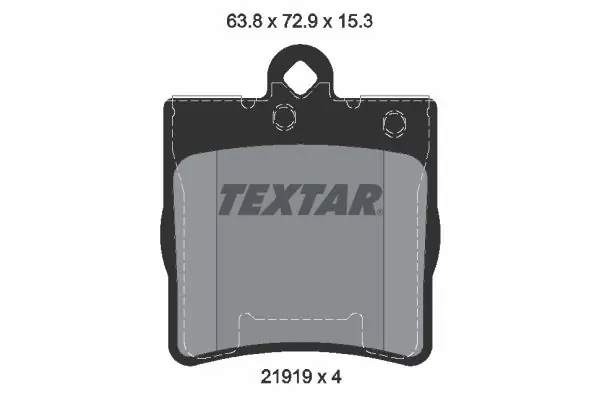 Voordeelprijs - TEXTAR - Remblokkenset, schijfrem